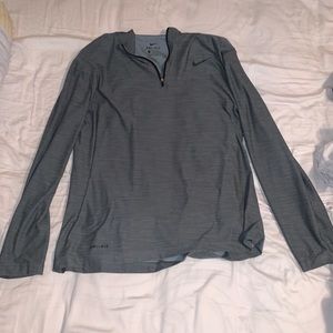 NIKE grey quarter-zip